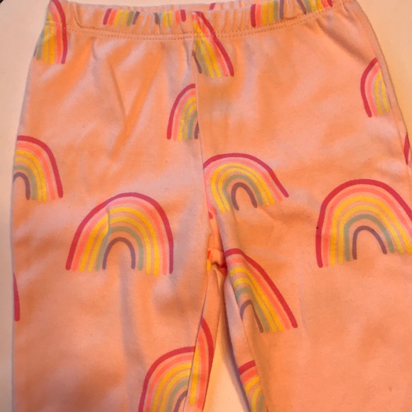 Carters 6m outfit rainbow cap sleeve pink blue new - Picture 3 of 5